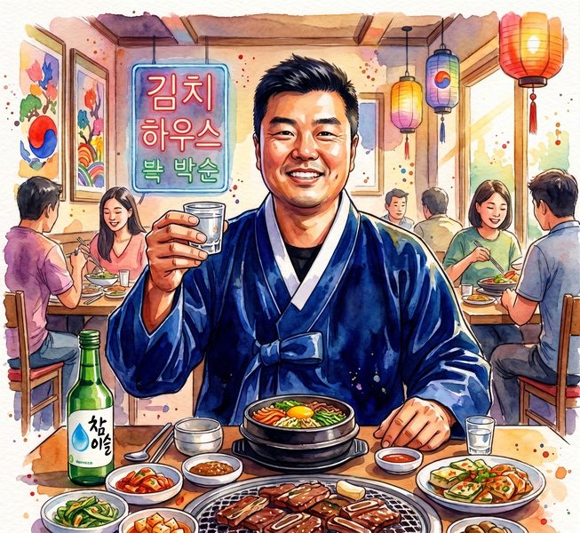 Michael at Korean BBQ